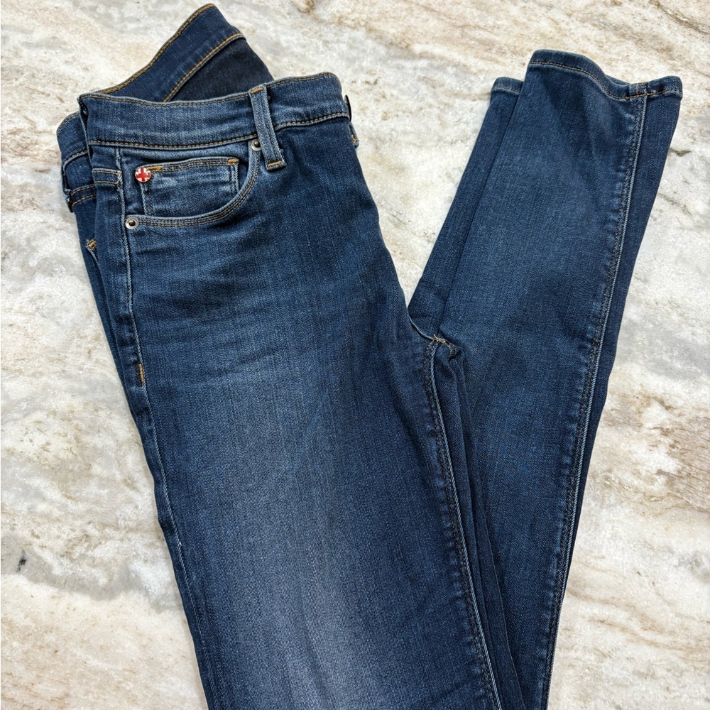 Hudson - Colette Midrise Skinny Blue Denim Jeans